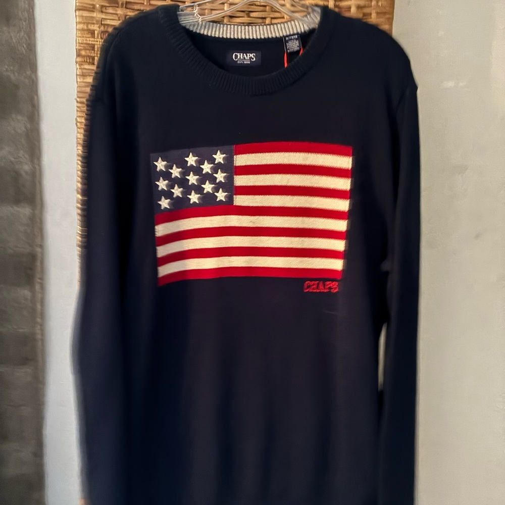 CHAPS New Flag Sweater  XL
